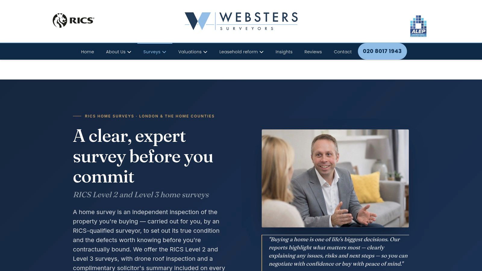Websters Surveyors